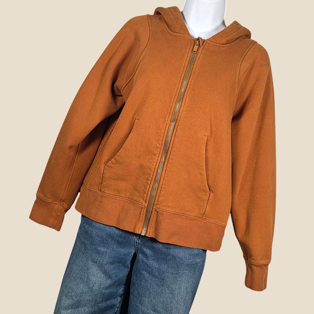 Lululemon Women 6 Loungeful Zip Hoodie Butternut Brown W3FCCS Long Sleeve